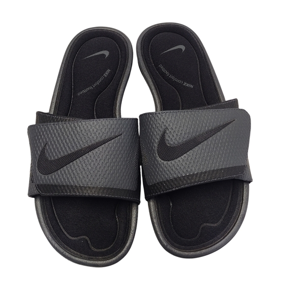 Nike SolarSoft Comfort Slide Sandals Women's Size 8 Black Gray Memory Foam New - Picture 4 of 8